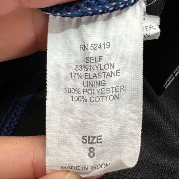 La Blanca blue ruched one piece swimsuit bathing suit 8 - Picture 11 of 11